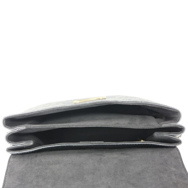 LOUIS VUITTON Georges MM Empreinte Monogram Leather Shoulder Bag Black