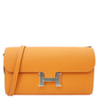 HERMES Constance To Go wallet Epsom Leather Long Wallet Orange
