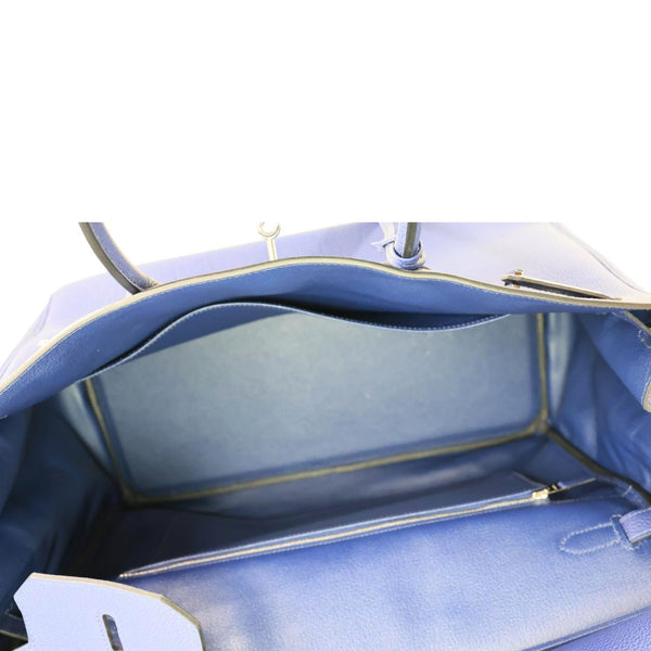 Hermes Birkin 40 Togo Leather Tote Bag Bleu Encre