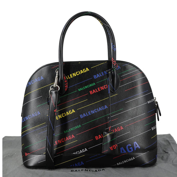 BALENCIAGA Ville XXS Calfskin Leather Top Handle Crossbody Bag Black