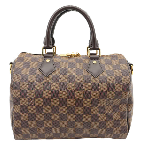 LOUIS VUITTON Speedy 25 Damier Ebene Satchel Shoulder Bag Brown