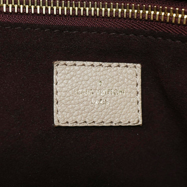 LOUIS VUITTON Neverfull MM Monogram Empreinte Tote Bag Tourterelle