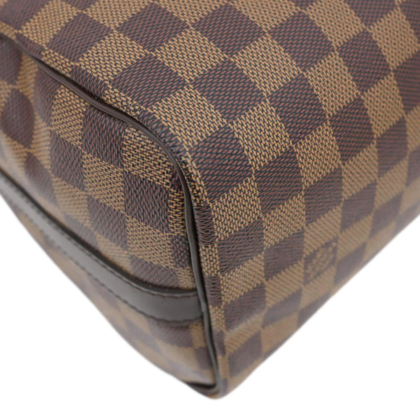 LOUIS VUITTON Speedy 25 Damier Ebene Satchel Shoulder Bag Brown