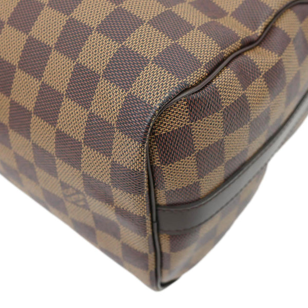 LOUIS VUITTON Speedy 25 Damier Ebene Satchel Shoulder Bag Brown