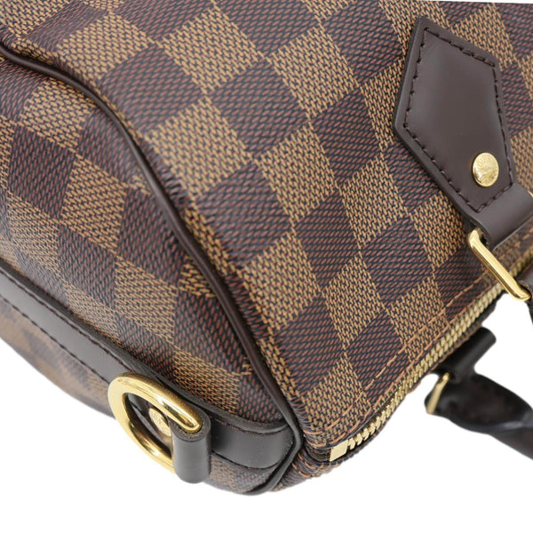 LOUIS VUITTON Speedy 25 Damier Ebene Satchel Shoulder Bag Brown