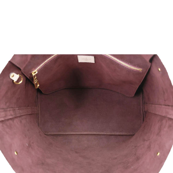 LOUIS VUITTON Neverfull MM Monogram Empreinte Tote Bag Tourterelle