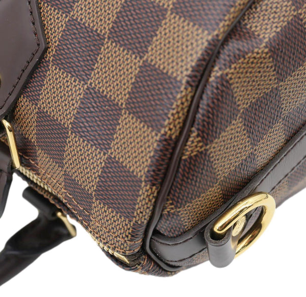 LOUIS VUITTON Speedy 25 Damier Ebene Satchel Shoulder Bag Brown