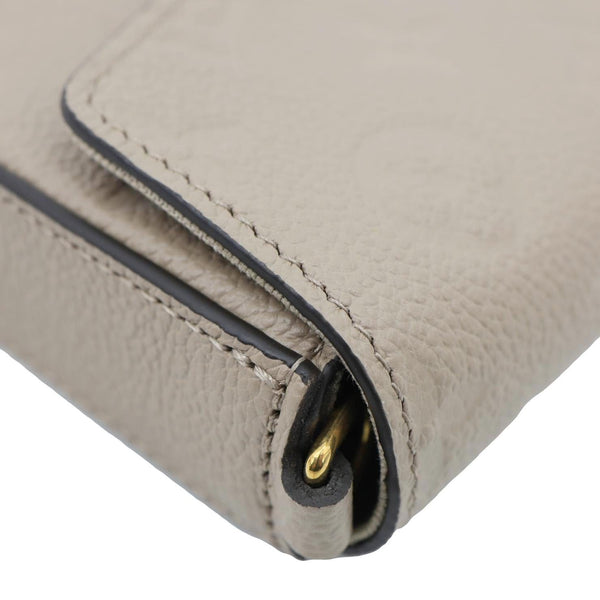 LOUIS VUITTON Felicie Pochette Monogram Empreinte Leather Crossbody Bag Beige