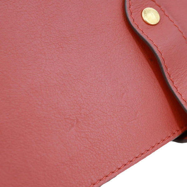 LOUIS VUITTON Rendez Vous Terracotta Smooth Leather Shoulder Bag Red