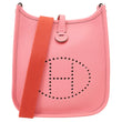 HERMES Evelyne TPM 16 Amazone Clemence Leather Crossbody Bag Pink