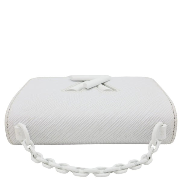 LOUIS VUITTON Twist PM Epi Leather Chain Shoulder Bag White