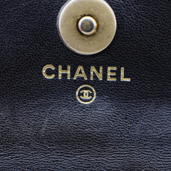 CHANEL Pearl Crush Quilted Lambskin Leather Waist Bag Black