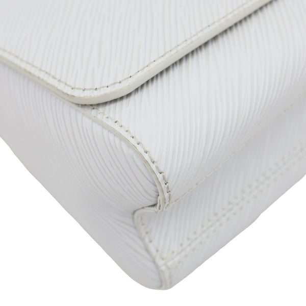 LOUIS VUITTON Twist PM Epi Leather Chain Shoulder Bag White