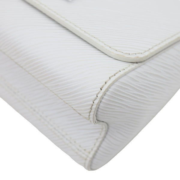 LOUIS VUITTON Twist PM Epi Leather Chain Shoulder Bag White
