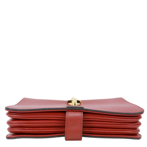 LOUIS VUITTON Rendez Vous Terracotta Smooth Leather Shoulder Bag Red