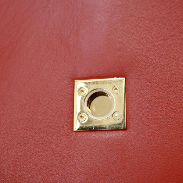 LOUIS VUITTON Rendez Vous Terracotta Smooth Leather Shoulder Bag Red