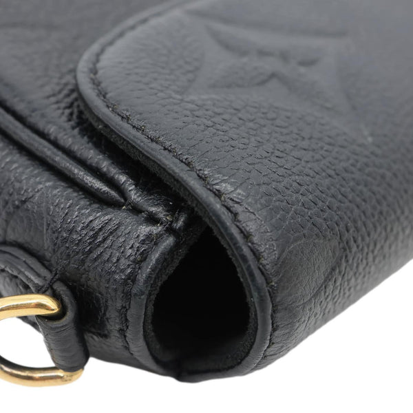 LOUIS VUITTON Ivy Empreinte Leather Wallet On Chain Shoulder Bag Black