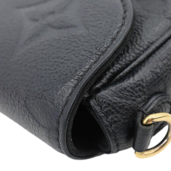 LOUIS VUITTON Ivy Empreinte Leather Wallet On Chain Shoulder Bag Black