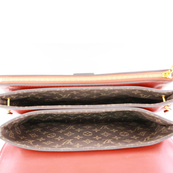 LOUIS VUITTON Rendez Vous Terracotta Smooth Leather Shoulder Bag Red