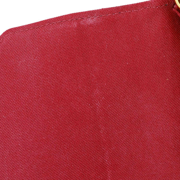 LOUIS VUITTON Felicie Pochette Monogram Canvas Crossbody Bag Brown