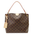 LOUIS VUITTON Graceful PM Monogram Canvas Hobo Shoulder Bag Brown
