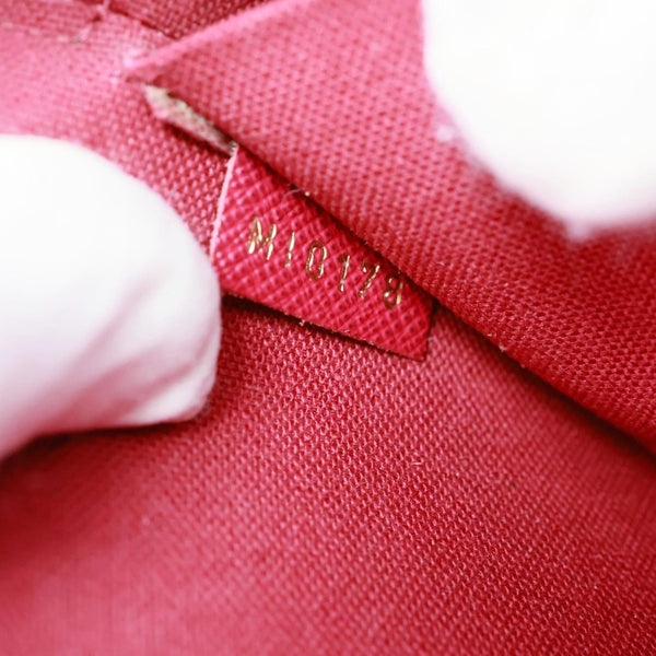 LOUIS VUITTON Felicie Pochette Monogram Canvas Crossbody Bag Brown
