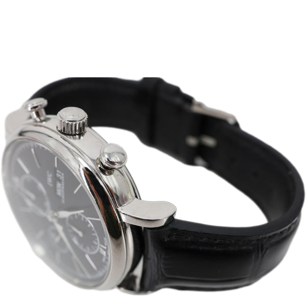 IWC Portofino Chronograph Automatic Black Dial Watch 42mm Ref. IW391008
