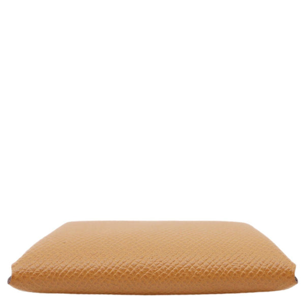 HERMES Bastia Epsom Leather Coin Purse Brown