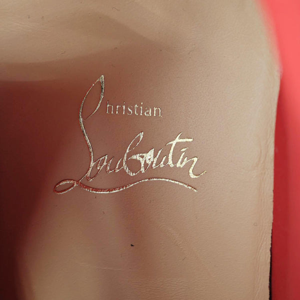 CHRISTIAN LOUBOUTIN Spike Sock Neoprene Sneakers Red