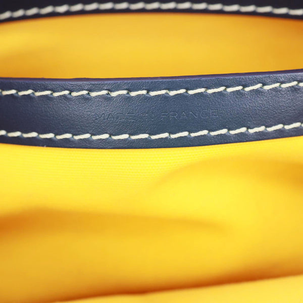 GOYARD Sac Cap Vert Coated Canvas Crossbody Bag Navy Blue