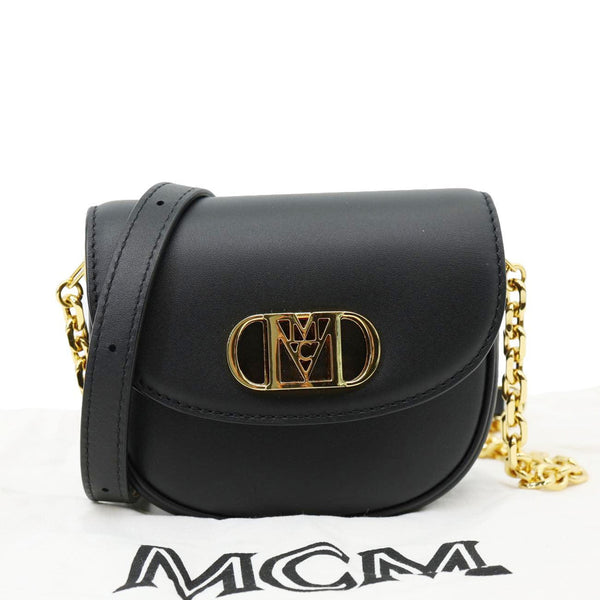 MCM Mode Travia Mini Spanish Leather Crossbody Bag Black
