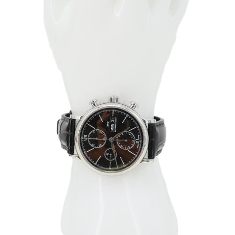 IWC Portofino Chronograph Automatic Black Dial Watch 42mm Ref. IW391008
