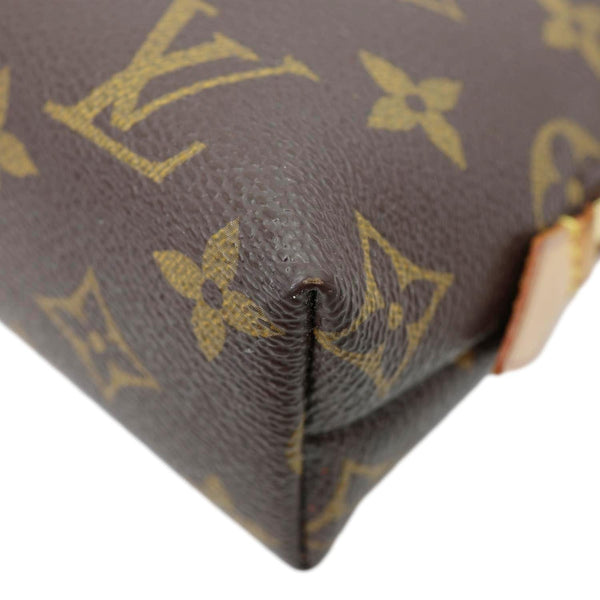 LOUIS VUITTON PM Monogram Canvas Cosmetic Pouch Brown