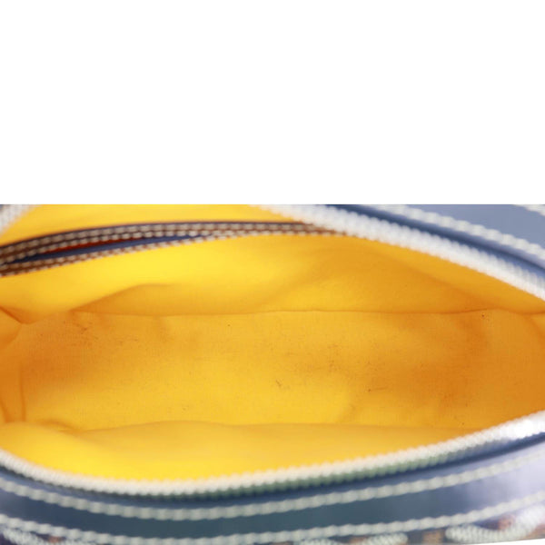 GOYARD Sac Cap Vert Coated Canvas Crossbody Bag Navy Blue