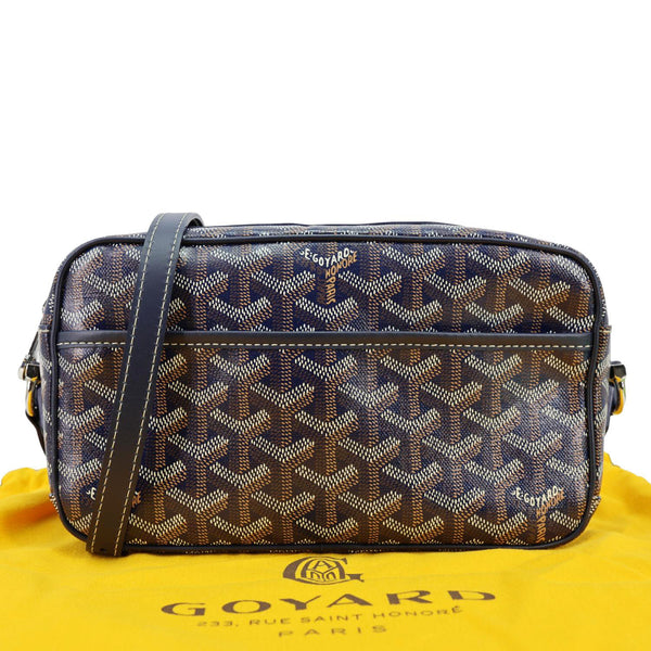GOYARD Sac Cap Vert Coated Canvas Crossbody Bag Navy Blue