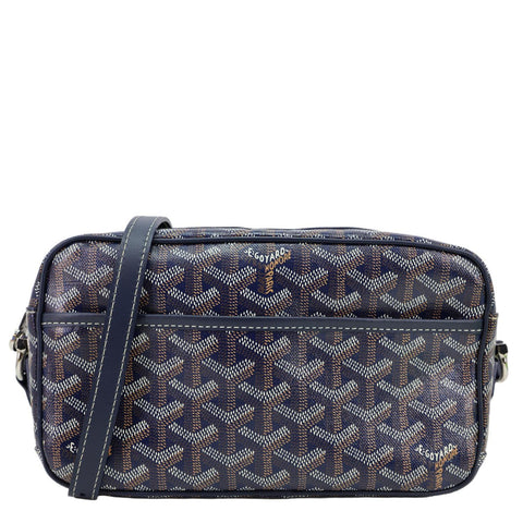 GOYARD Sac Cap Vert Coated Canvas Crossbody Bag Navy Blue