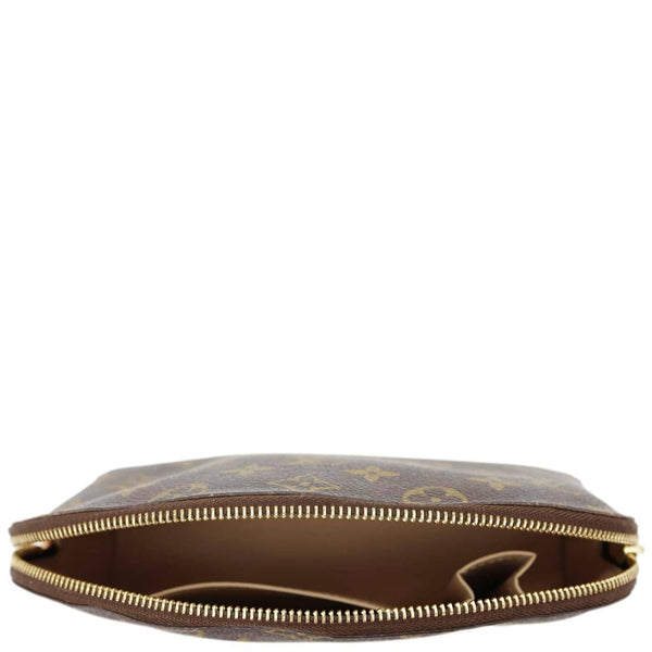 LOUIS VUITTON PM Monogram Canvas Cosmetic Pouch Brown