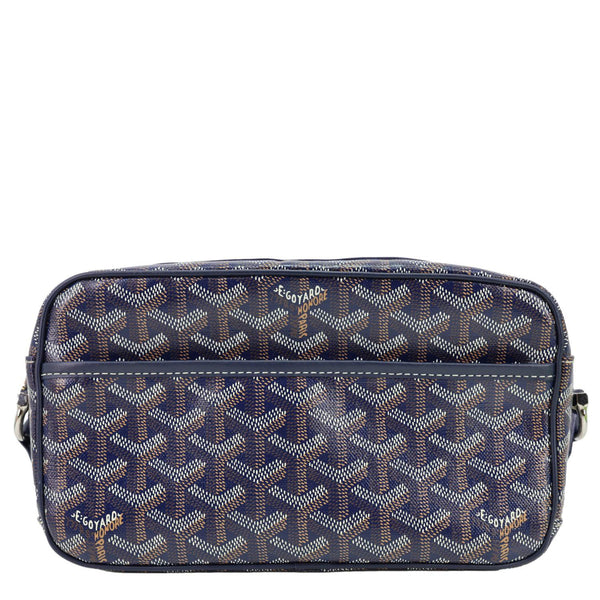 GOYARD Sac Cap Vert Coated Canvas Crossbody Bag Navy Blue