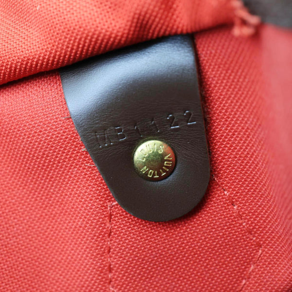 LOUIS VUITTON Speedy 30 Damier Ebene Satchel Bag Brown