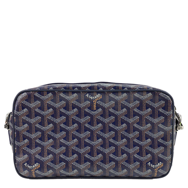 GOYARD Sac Cap Vert Coated Canvas Crossbody Bag Navy Blue