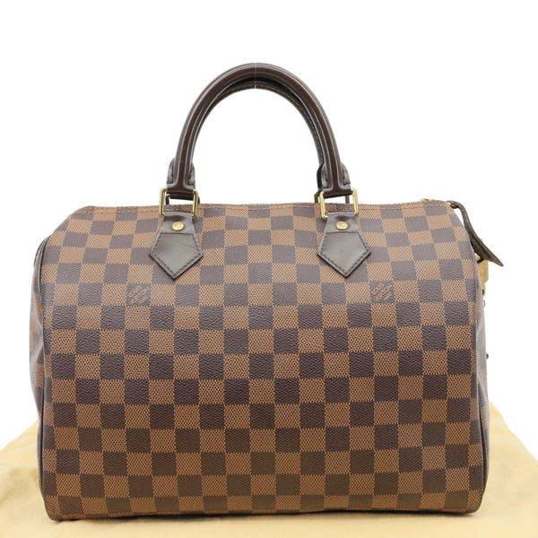 LOUIS VUITTON Speedy 30 Damier Ebene Satchel Bag Brown