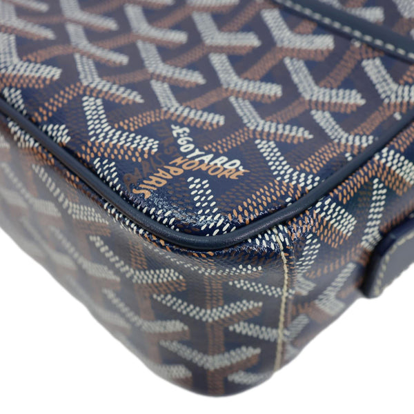 GOYARD Sac Cap Vert Coated Canvas Crossbody Bag Navy Blue