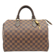 LOUIS VUITTON Speedy 30 Damier Ebene Satchel Bag Brown