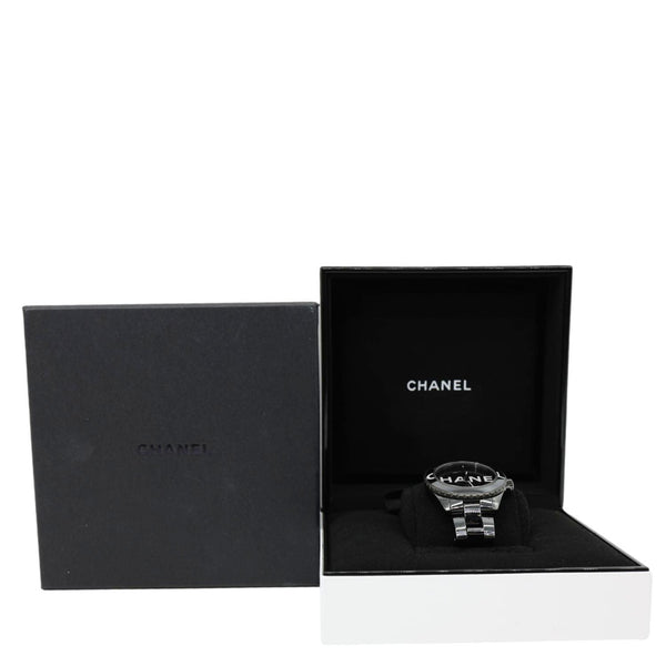 CHANEL J12 Wanted de Chanel Ceramic Stainless Steel Automatic Watch Black 38mm