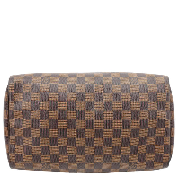 LOUIS VUITTON Speedy 30 Damier Ebene Satchel Bag Brown