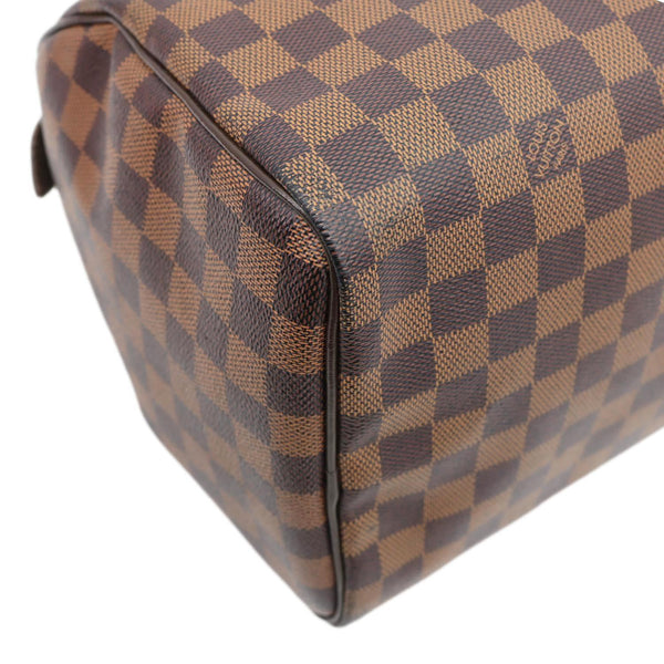 LOUIS VUITTON Speedy 30 Damier Ebene Satchel Bag Brown