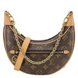 LOUIS VUITTON Loop Monogram Canvas Hobo Bag Brown