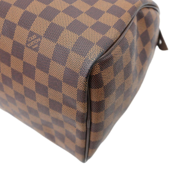 LOUIS VUITTON Speedy 30 Damier Ebene Satchel Bag Brown