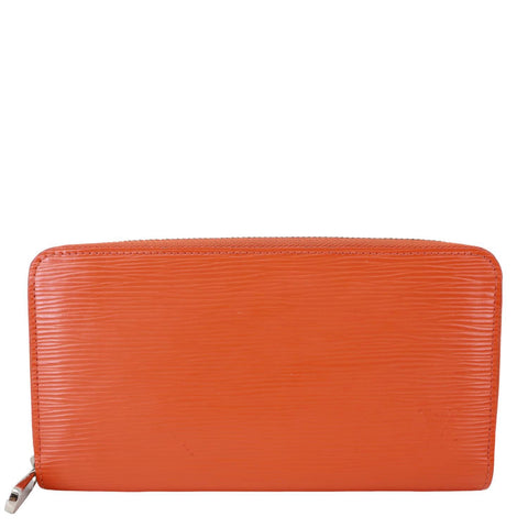 LOUIS VUITTON Zippy Epi Leather Wallet Orange