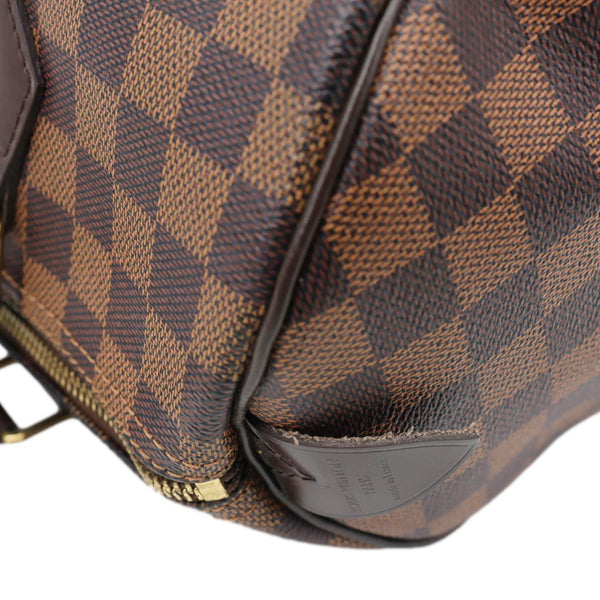 LOUIS VUITTON Speedy 30 Damier Ebene Satchel Bag Brown